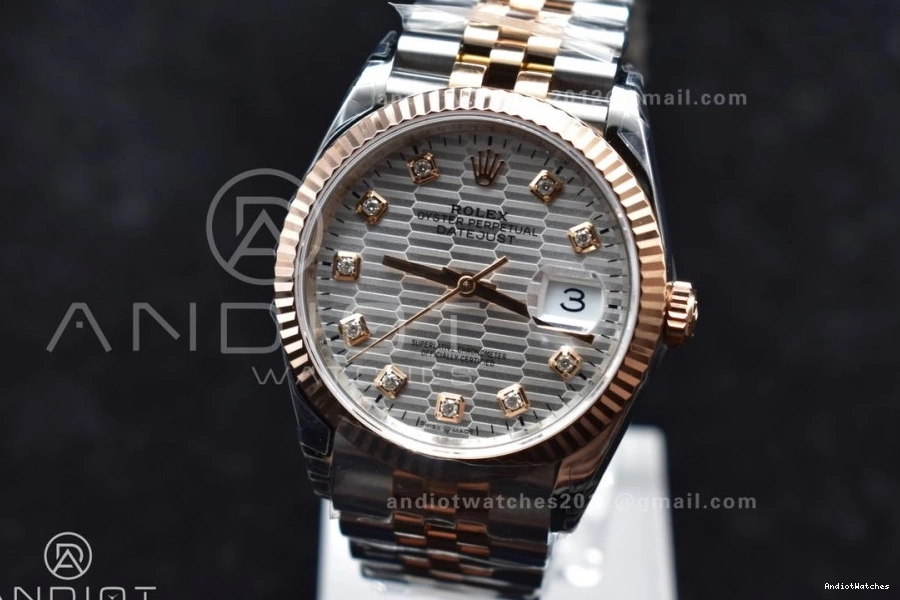 1:1 VS 36 TopPick Bracelet SS 904L DateJust Diamond Dial Jubilee On Silver Edition 563 126234 Markers VSF Best 0301